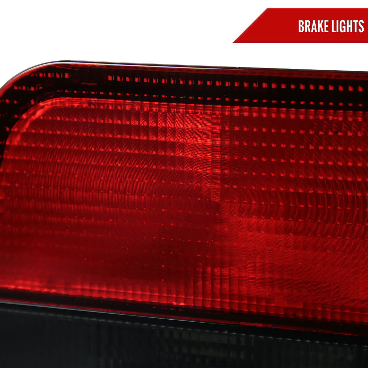 1996-2000 Honda Civic Coupe Tail Lights (Chrome Housing/Red Smoked Lens)