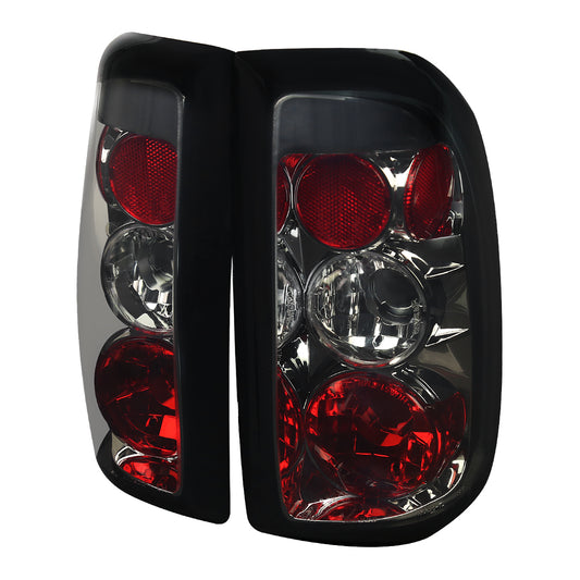 1997-2004 Dodge Dakota Tail Lights (Chrome Housing/Smoked Lens)