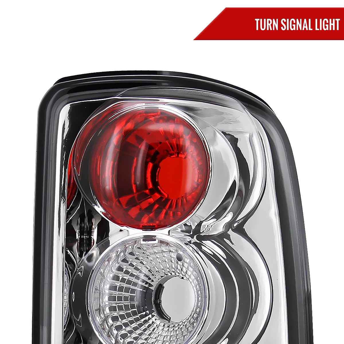2000-2006 Chevrolet GMC Tahoe/Yukon/Suburban Tail Lights (Chrome Housing/Clear Lens)