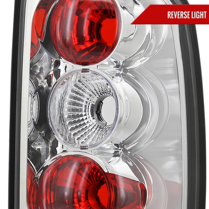 2000-2006 Chevrolet GMC Tahoe/Yukon/Suburban Tail Lights (Chrome Housing/Clear Lens)
