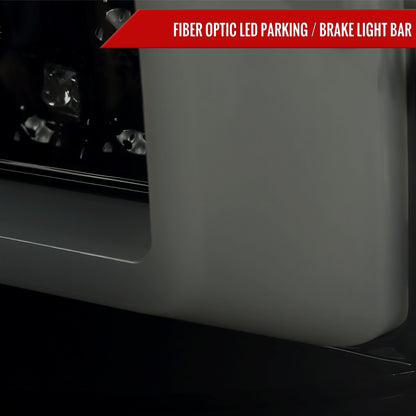 2000-2006 Chevrolet Suburban/Tahoe GMC Yukon/Yukon XL LED C Bar Tail Lights (Glossy Black Housing/Smoked Lens)