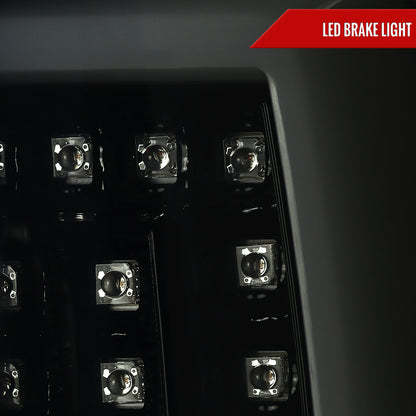 2000-2006 Chevrolet Suburban/Tahoe GMC Yukon/Yukon XL LED C Bar Tail Lights (Glossy Black Housing/Smoked Lens)
