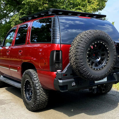 2000-2006 Chevrolet Suburban/Tahoe GMC Yukon/Yukon XL LED C Bar Tail Lights (Glossy Black Housing/Smoked Lens)