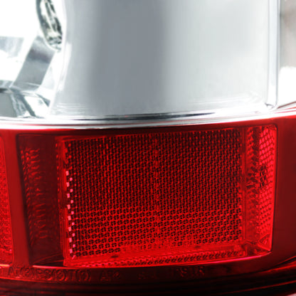 2000-2006 Chevrolet Suburban/Tahoe GMC Yukon/Yukon XL Tail Lights (Chrome Housing/Red Clear Lens)