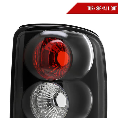 2000-2006 Chevrolet GMC Suburban/Tahoe/Yukon Tail Lights (Matte Black Housing/Clear Lens)