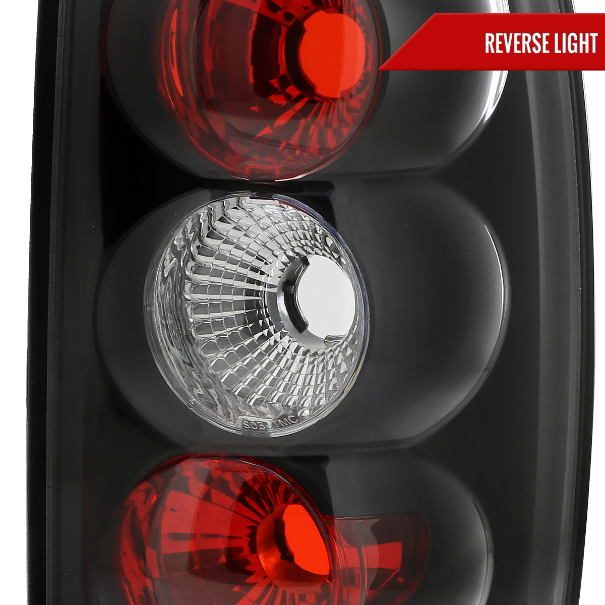 2000-2006 Chevrolet GMC Suburban/Tahoe/Yukon Tail Lights (Matte Black Housing/Clear Lens)