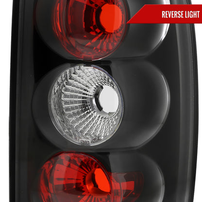 2000-2006 Chevrolet GMC Suburban/Tahoe/Yukon Tail Lights (Matte Black Housing/Clear Lens)