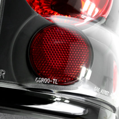 2000-2006 Chevrolet GMC Suburban/Tahoe/Yukon Tail Lights (Matte Black Housing/Clear Lens)