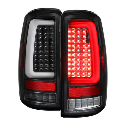 2000-2006 Tahoe/Suburban/Yukon LED C-Bar Tail Lights - Black/Clear