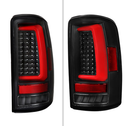 2000-2006 Tahoe/Suburban/Yukon Red LED Bar Tail Lights - Black/Clear - view 8
