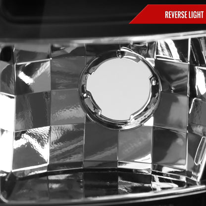 2000-2006 Chevrolet Suburban/Tahoe GMC Yukon/Yukon XL LED C Bar Tail Lights (Black Housing/Clear Lens)