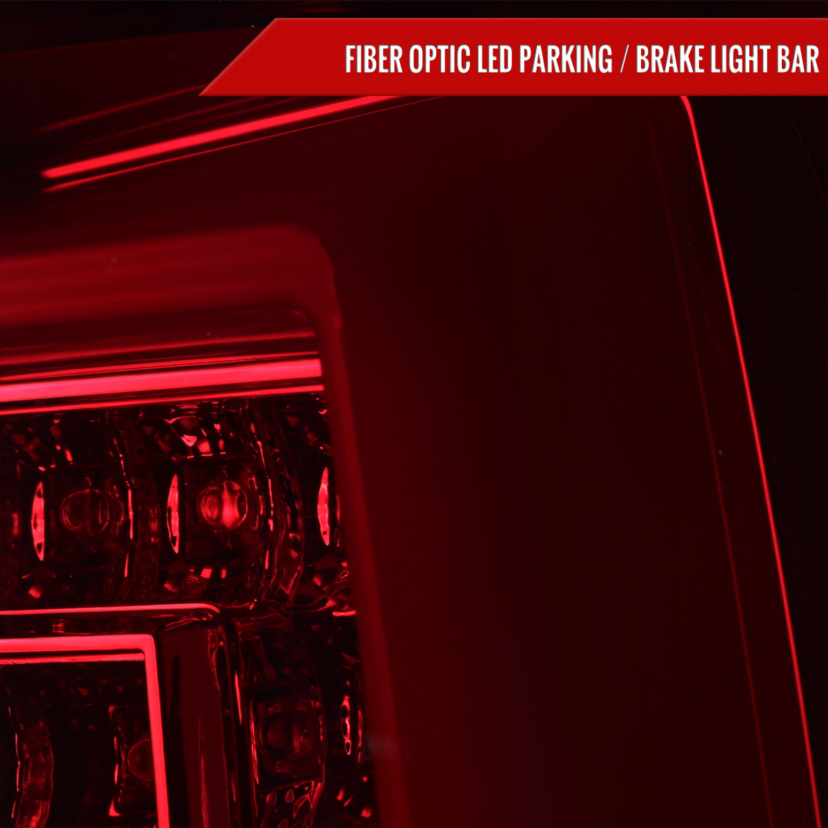 2000-2006 Chevrolet Suburban/Tahoe GMC Yukon/Yukon XL LED C Bar Tail Lights (Chrome Housing/Red Smoked Lens)