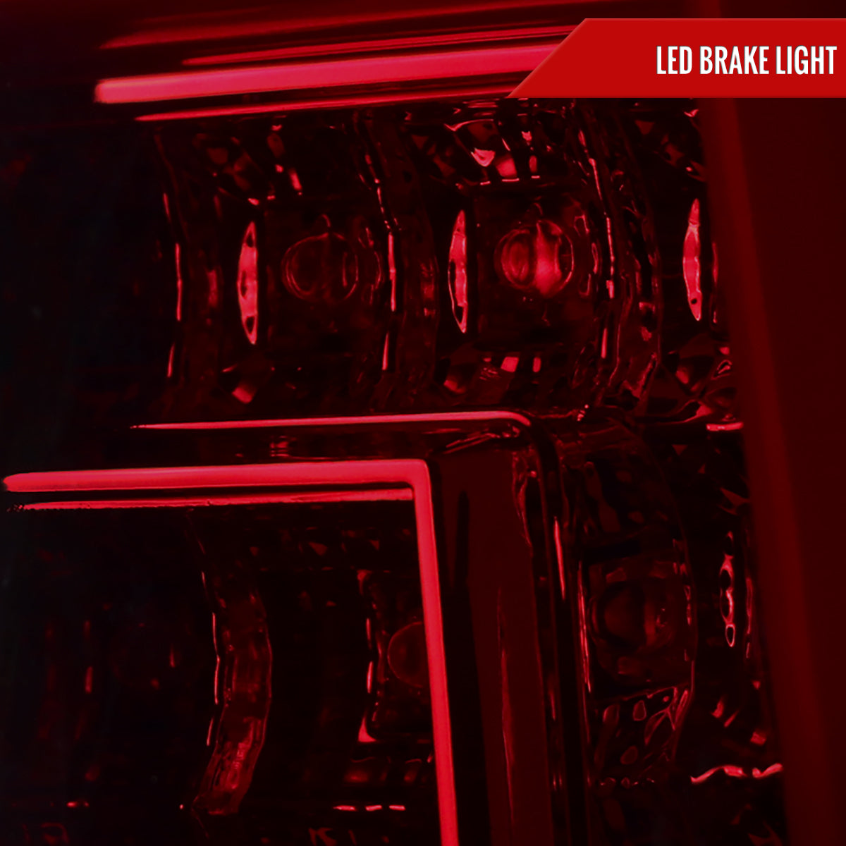 2000-2006 Chevrolet Suburban/Tahoe GMC Yukon/Yukon XL LED C Bar Tail Lights (Chrome Housing/Red Smoked Lens)