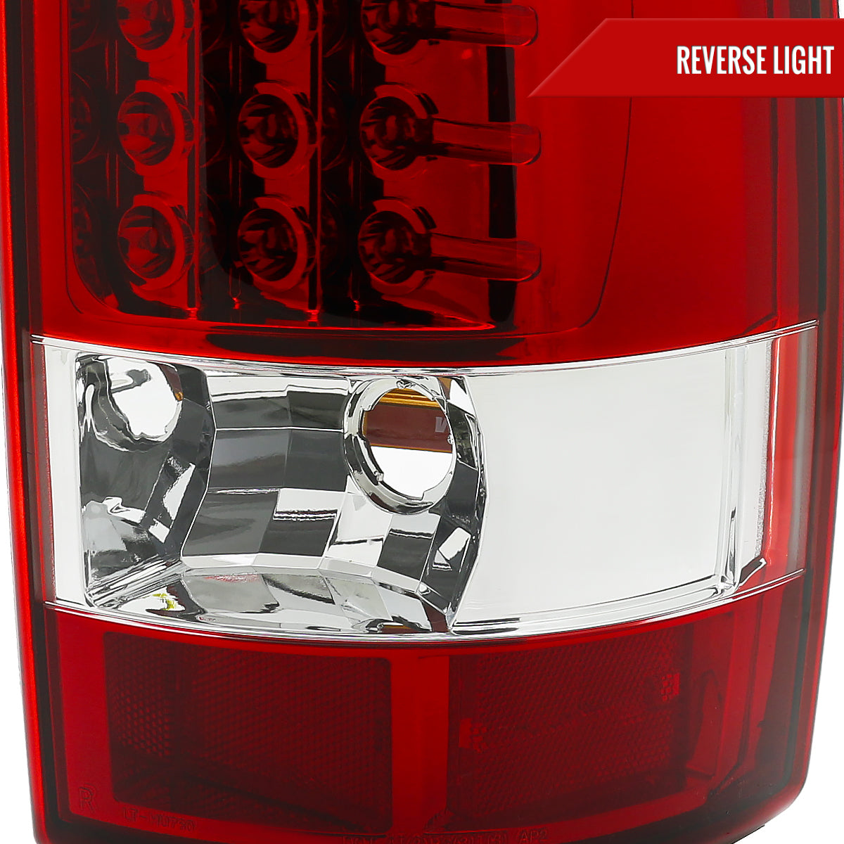 2000-2006 Chevrolet Suburban/Tahoe GMC Yukon/Yukon XL LED Tail Lights (Chrome Housing/Red Clear Lens)