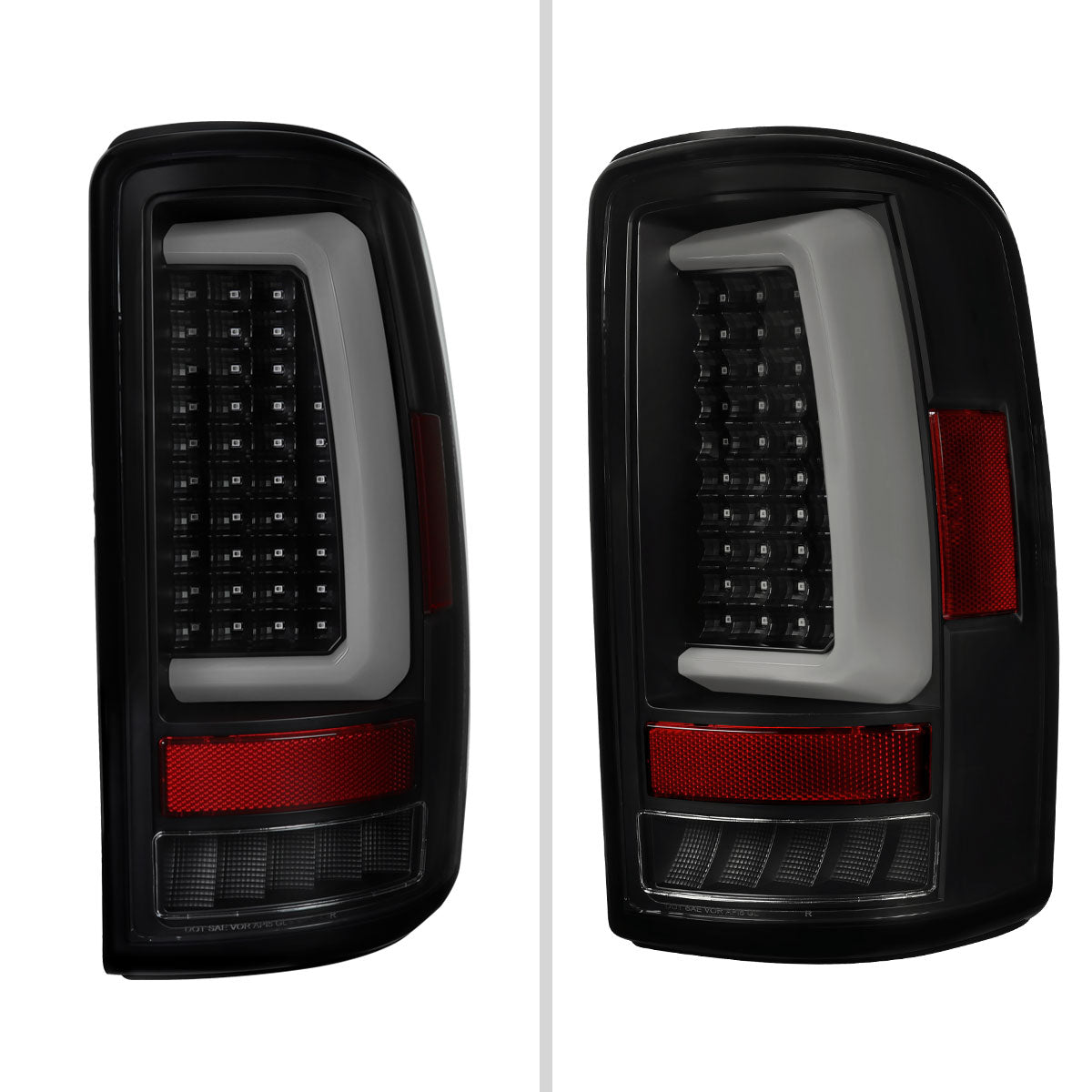 2000-2006 Tahoe/Suburban/Yukon LED C-Bar Tail Lights - Black/Smoked - view 8
