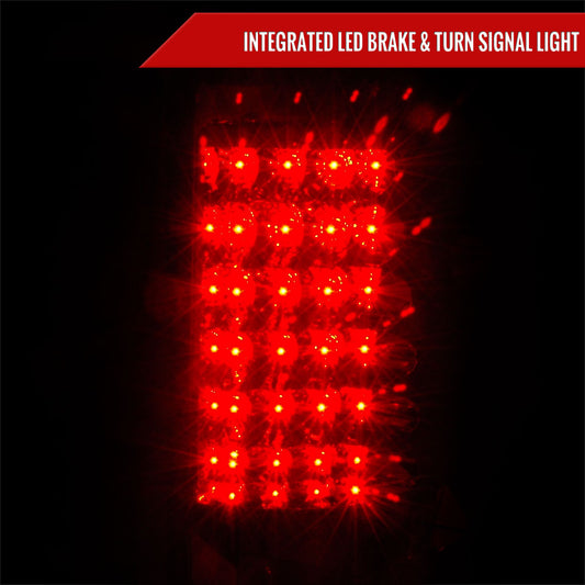 2007-2014 Chevrolet Tahoe/Suburban LED Tail Lights (Chrome Housing/Smoked Lens)