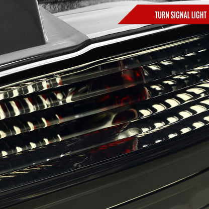 2001-2003 BMW E39 5 Series Sedan LED Tail Lights (Chrome Housing/Smoked Lens)