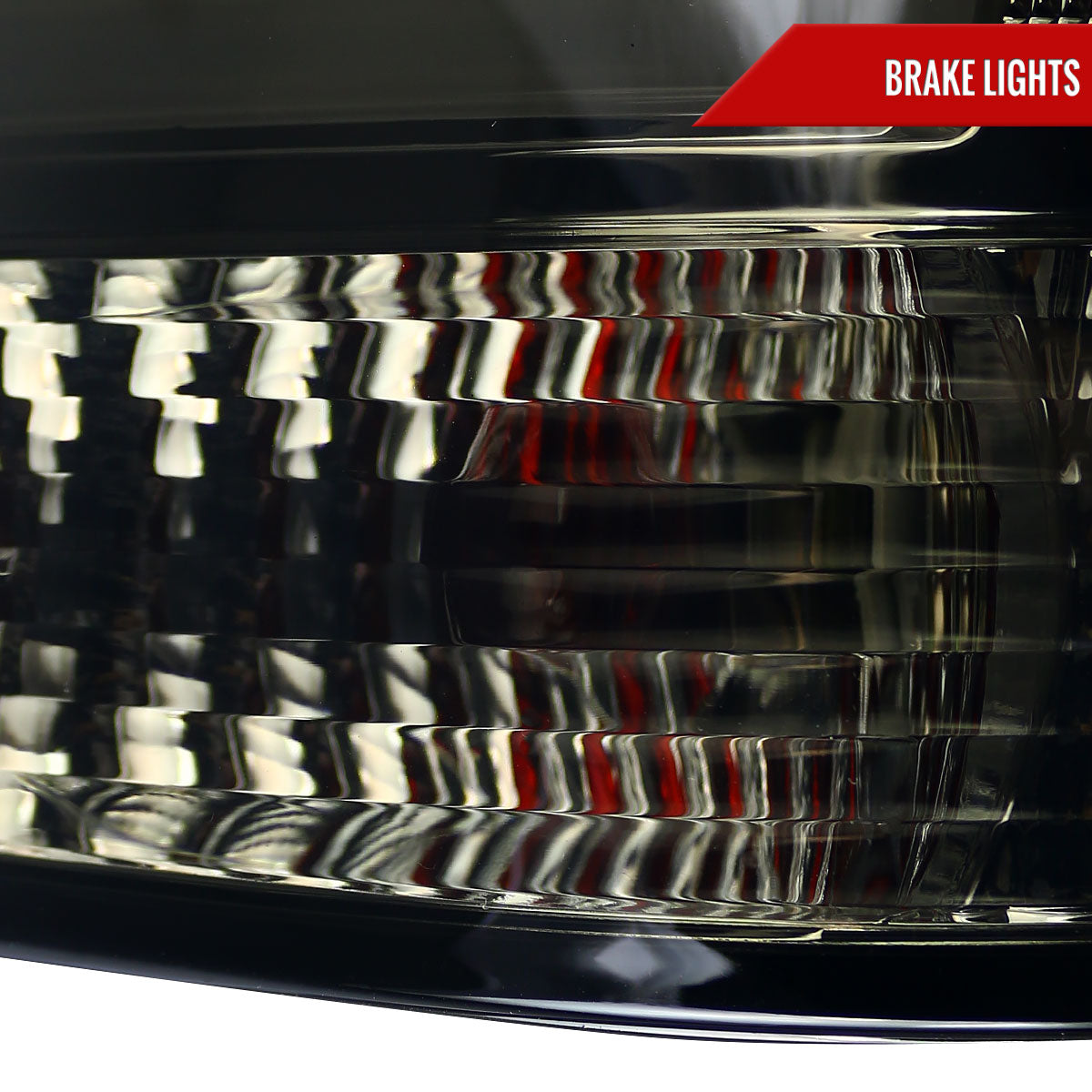 2001-2003 BMW E39 5 Series Sedan LED Tail Lights (Chrome Housing/Smoked Lens)