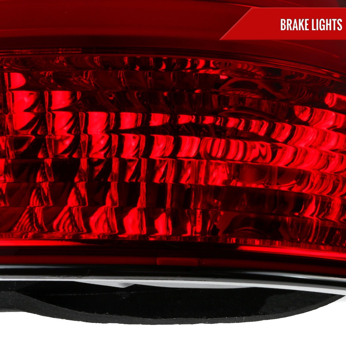 2001-2003 BMW E39 5 Series Sedan LED Tail Lights (Chrome Housing/Red Clear Lens)