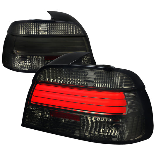 1997-2000 BMW E39 5 Series Sedan LED Tail Lights (Chrome Housing/Smoked Lens)