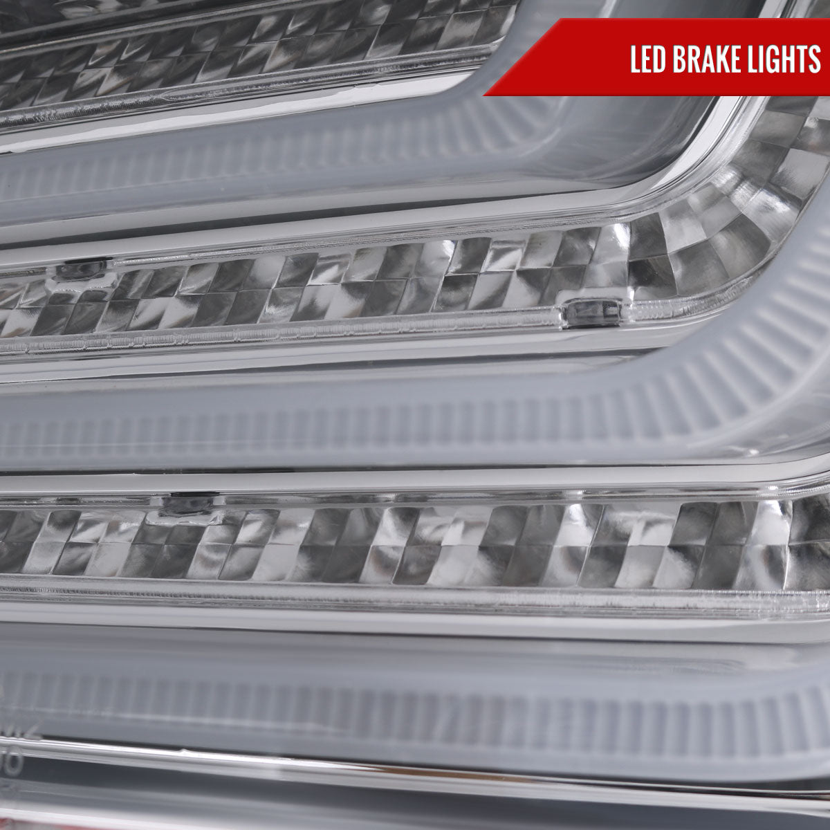 2004-2007 BMW E60 5 Series Sedan LED Tail Lights (Chrome Housing/Clear Lens)