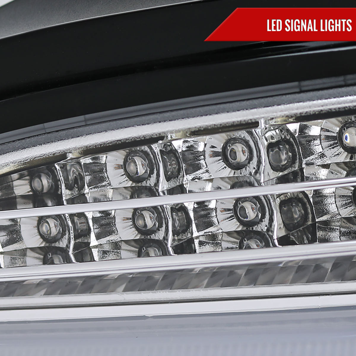 2004-2007 BMW E60 5 Series Sedan LED Tail Lights (Chrome Housing/Clear Lens)