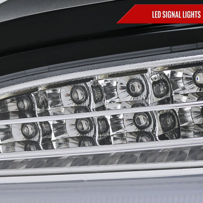 2004-2007 BMW E60 5 Series Sedan LED Tail Lights (Chrome Housing/Clear Lens)