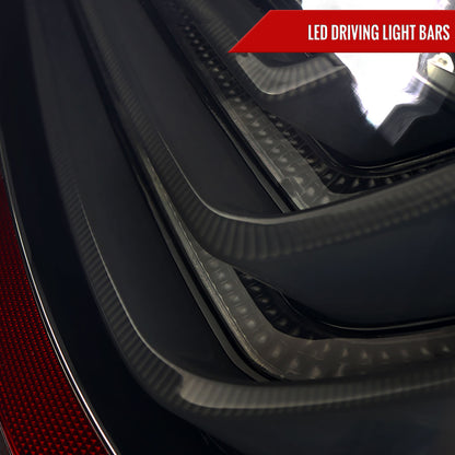 2008-2010 BMW E60 5 Series Sedan LED Tail Lights (Glossy Black Housing/Smoked Lens)