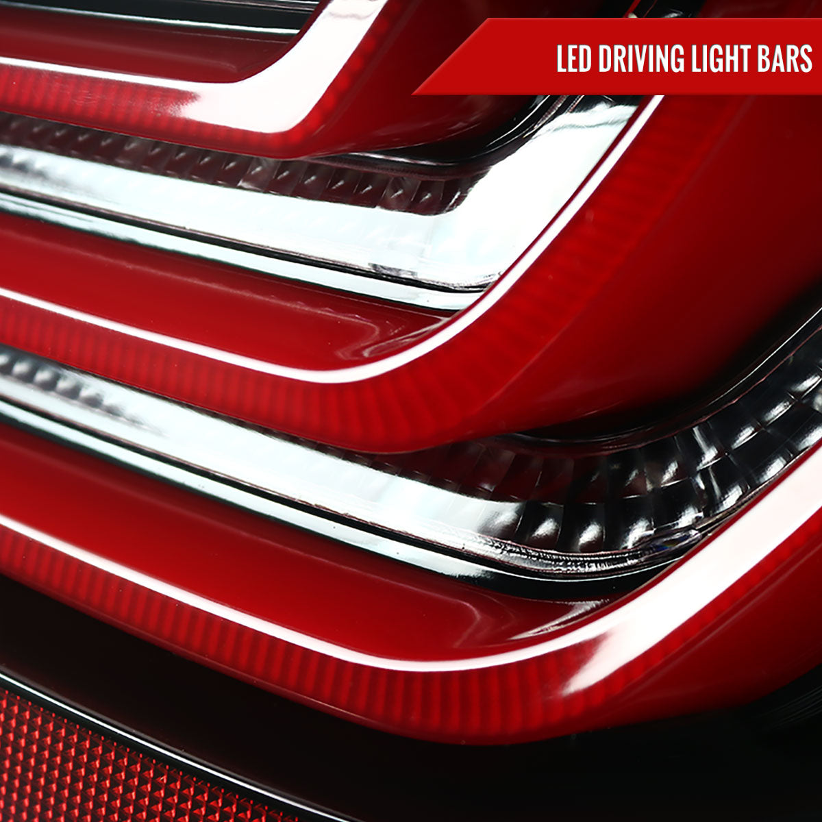 2008-2010 BMW E60 5 Series Sedan LED Tail Lights (Jet Black Housing/Clear Lens)