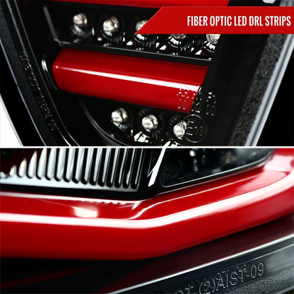 2006-2008 BMW E90 3 Series Sedan LED Tail Lights (Jet Black Housing/Clear Lens)