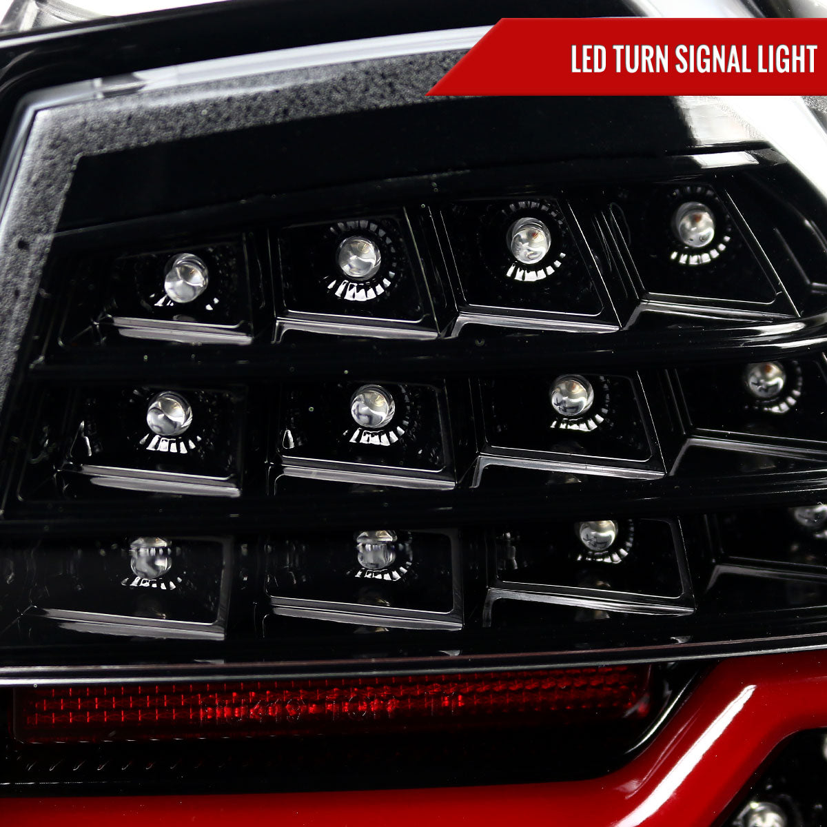2006-2008 BMW E90 3 Series Sedan LED Tail Lights (Jet Black Housing/Clear Lens)