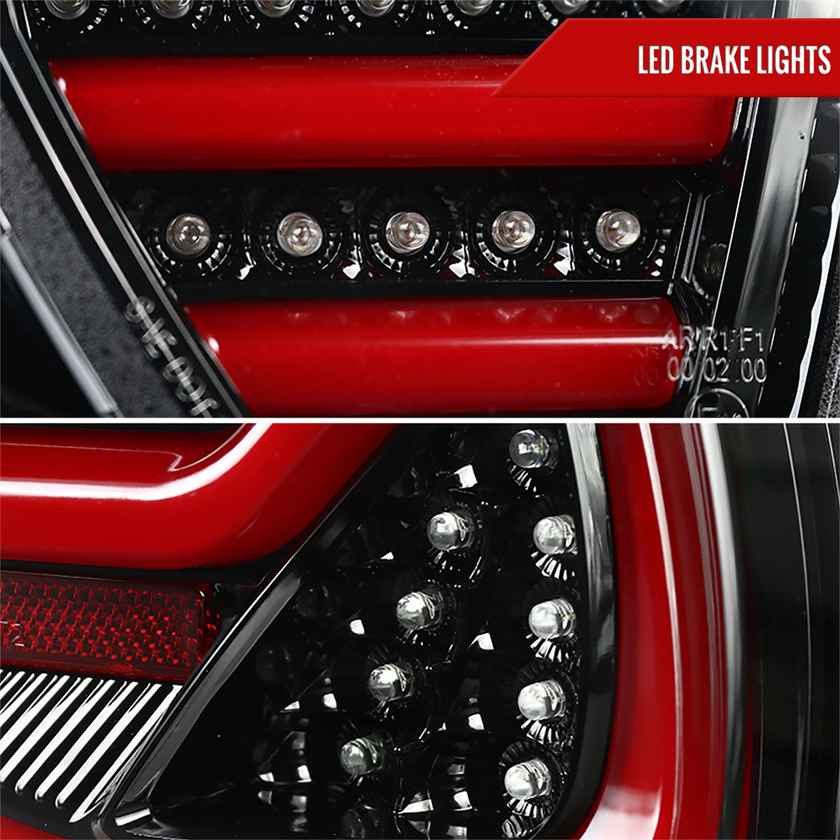 2006-2008 BMW E90 3 Series Sedan LED Tail Lights (Jet Black Housing/Clear Lens)