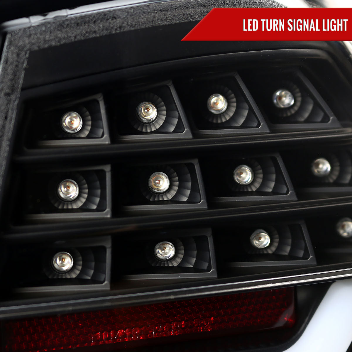 2006-2008 BMW E90 3 Series Sedan LED Tail Lights (Matte Black Housing/Clear Lens)