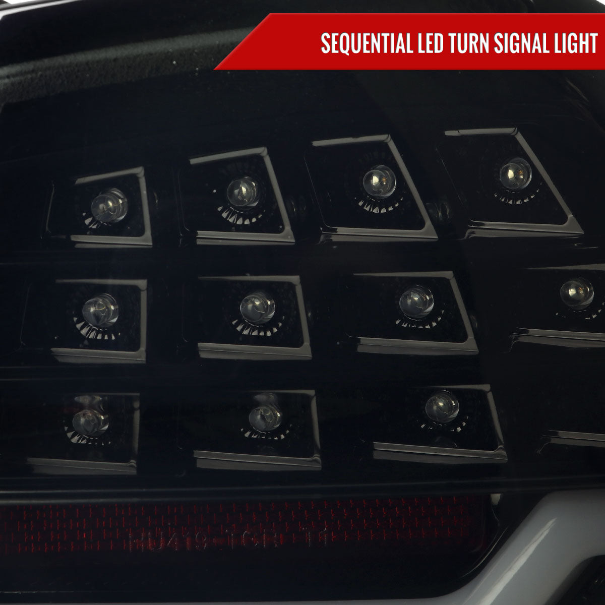 2009-2011 BMW E90 3-Series 4Dr Sedan Red LED Tail Light (Glossy Black Housing/Clear Lens)