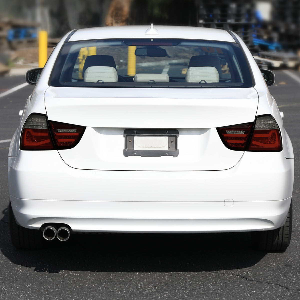 2009-2011 BMW E90 3-Series 4Dr Sedan Red LED Tail Light (Chrome Housing/Red Smoked Lens)