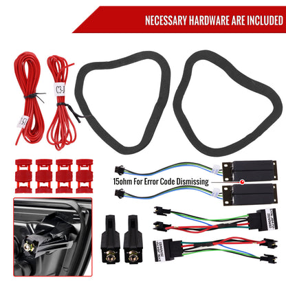 2009-2011 BMW E90 3-Series 4Dr Sedan Red LED Tail Light (Chrome Housing/Red Clear Lens)