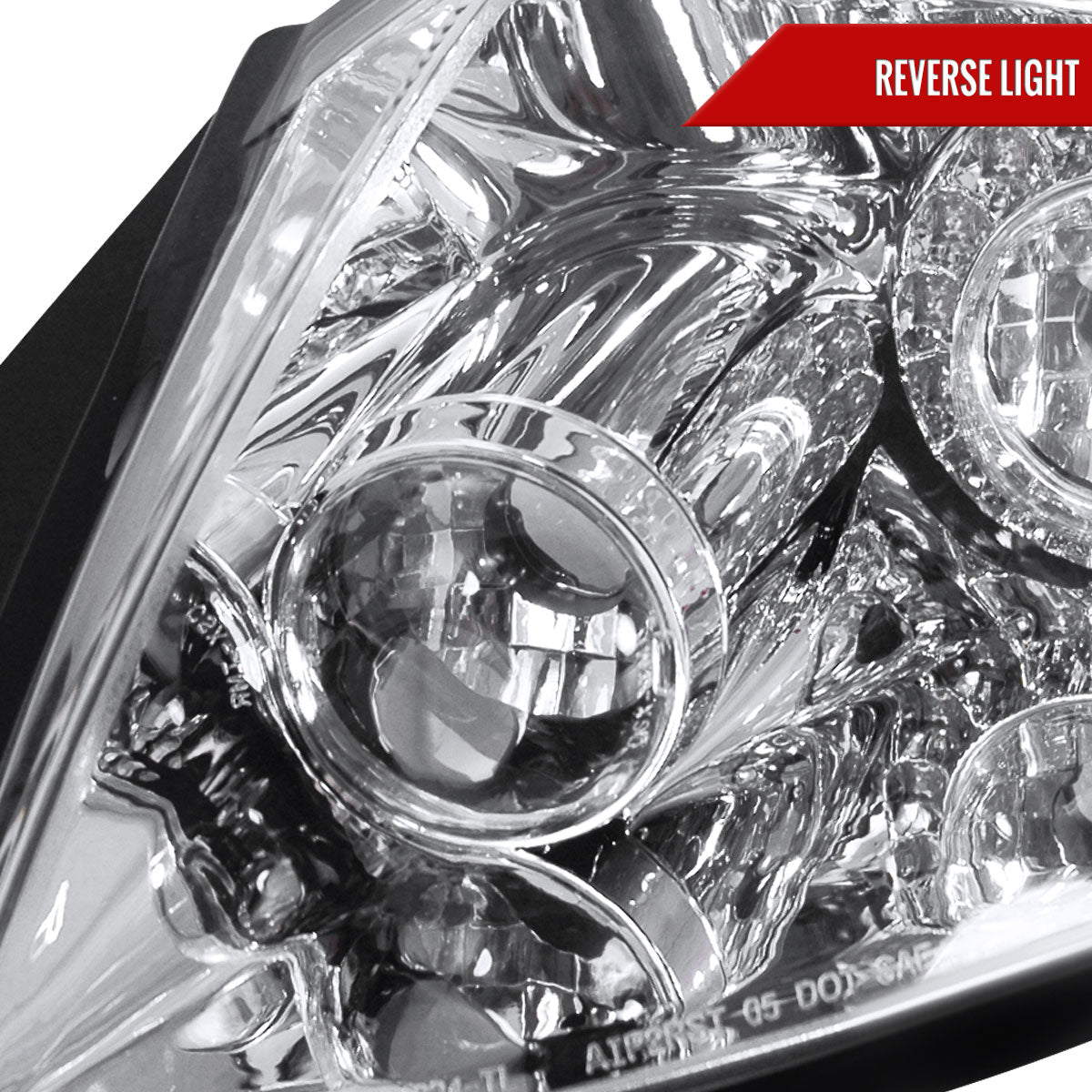 2006-2011 Mitsubishi Eclipse LED Tail Lights (Chrome Housing/Clear Lens)