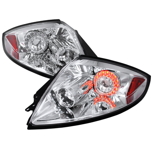 2006-2011 Mitsubishi Eclipse LED Tail Lights (Chrome Housing/Clear Lens)