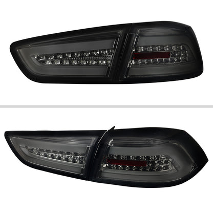 2008-2017 Mitsubishi Lancer / 2008-2015 Lancer EVO X Sedan LED Tail Lights (Chrome Housing/Smoked Lens)