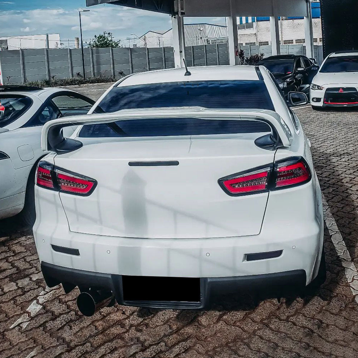 2008-2017 Mitsubishi Lancer / 2008-2015 Lancer EVO X Sedan LED Tail Lights (Chrome Housing/Smoked Lens)