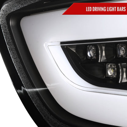 2008-2017 Mitsubishi Lancer / 2008-2015 Lancer EVO X Sedan LED Tail Lights (Matte Black Housing/Clear Lens)