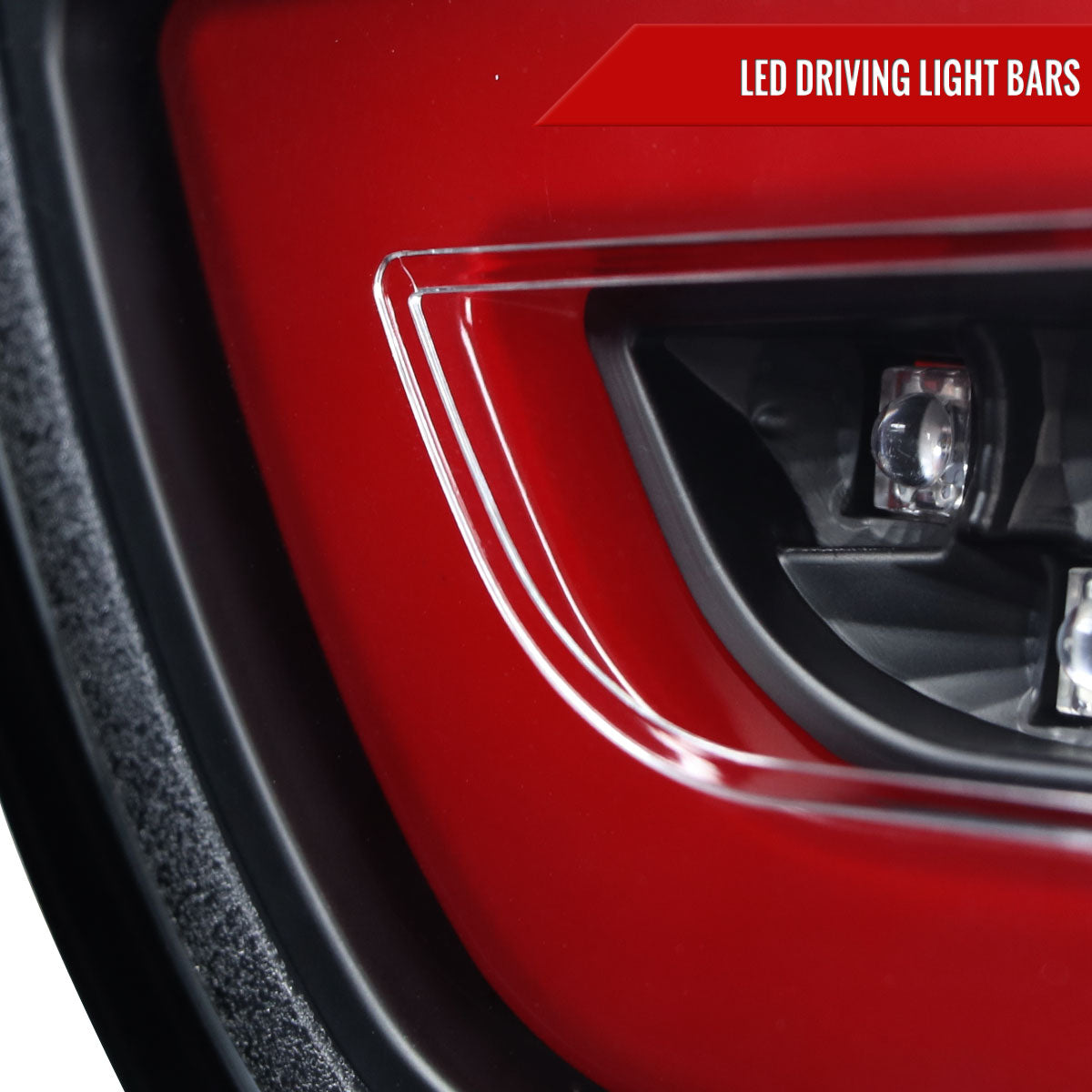 2008-2017 Mitsubishi Lancer / 2008-2015 Lancer EVO X Sedan Red Bar LED Tail Lights (Black Housing/Clear Lens)