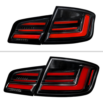 2011-2013 BMW F10 Sequential LED Tail Lights - Jet Black/Clear - view 8