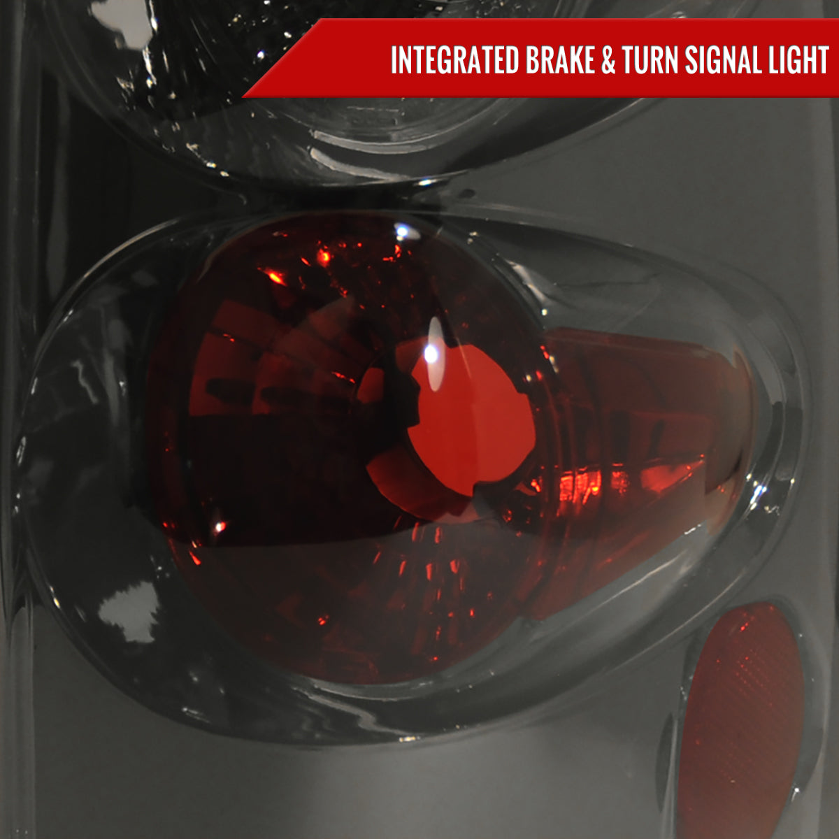 2004-2008 Ford F-150 Styleside Tail Lights (Chrome Housing/Smoked Lens)