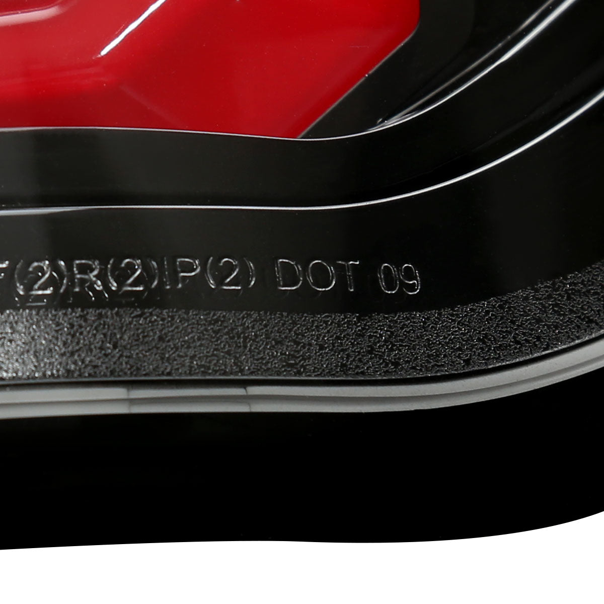 2009-2014 Ford F-150 Red C-Bar LED Tail Lights (Jet Black Housing/Clear Lens)