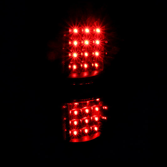 2009-2014 Ford F-150 LED Tail Lights - OZ (Matte Black Housing/Clear Lens)