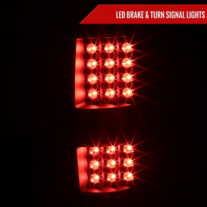 2009-2014 Ford F-150 LED Tail Lights (Matte Black Housing/Clear Lens)