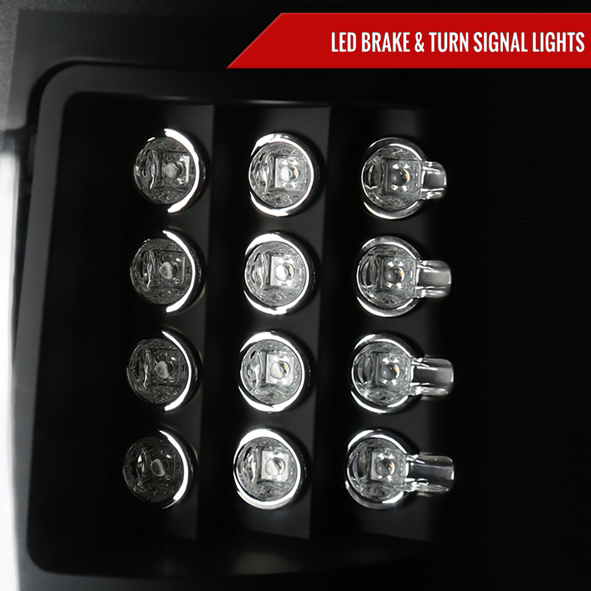 2009-2014 Ford F-150 LED Tail Lights (Matte Black Housing/Clear Lens)