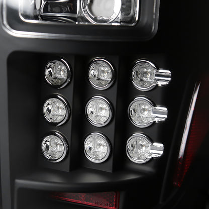 2009-2014 Ford F-150 LED Tail Lights (Matte Black Housing/Clear Lens)