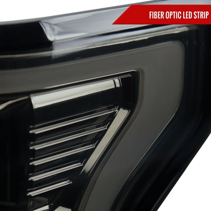 2015-2017 Ford F-150 LED Tail Lights ( Chrome Housing/Smoked Lens)